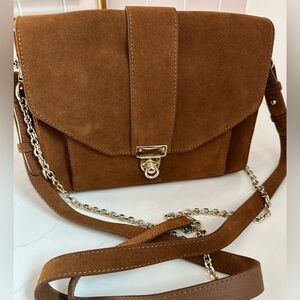 Sezane Suede Tiger Bag